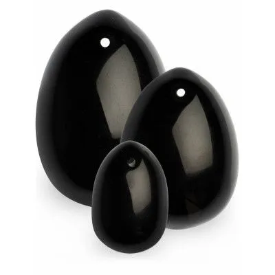 Sexleksakerbutiken La Gemmes: Yoni Egg Set, Black Obsidian