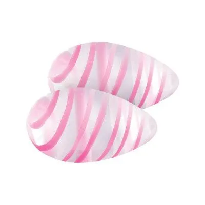 Sexleksakerbutiken NSNovelties Crystal: Premium Glass Eggs, Transparent/rosa