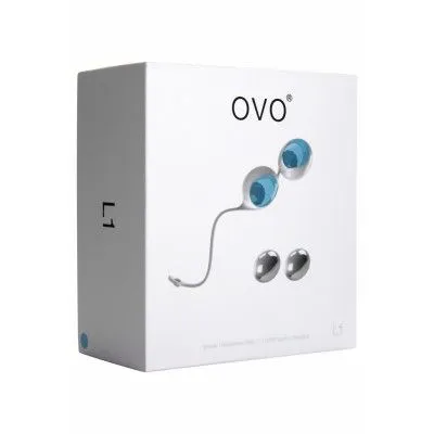 Sexleksakerbutiken OVO L1 LOVEBALLS - Ljus Blå