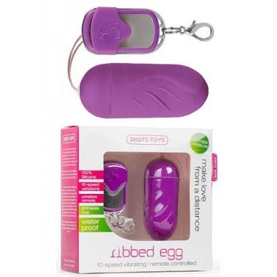 Sexleksakerbutiken Ribbed Wireless Egg - 10 Speed