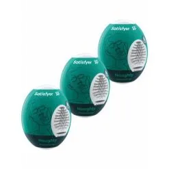 Sexleksakerbutiken Satisfyer: Masturbator Egg, Naughty, 3-pack