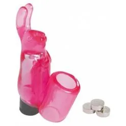 Sexleksakerbutiken SevenCreations: Rabbit Fingervibrator, Rosa