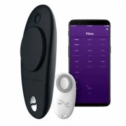 Sexleksakerbutiken We Vibe We-Vibe Moxie Svart Appstyrd Fjärrstyrd Trosvibrator - Svart