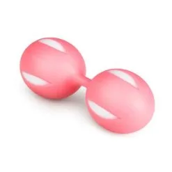Sexleksakerbutiken Wiggle Duo Kegel Ball - Pink/White